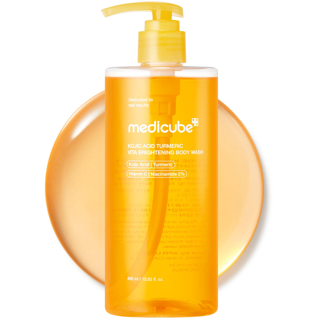 Kojic Acid Turmeric Brightening Body Wash - Routine Ready Day Lotion