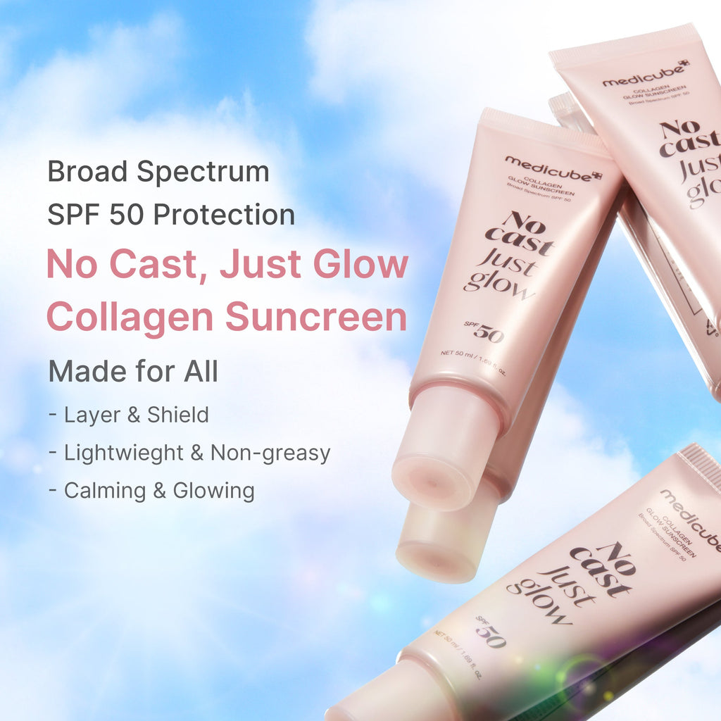No Cast Just Glow Collagen Sunscreen - Balanced Gel Cleanser