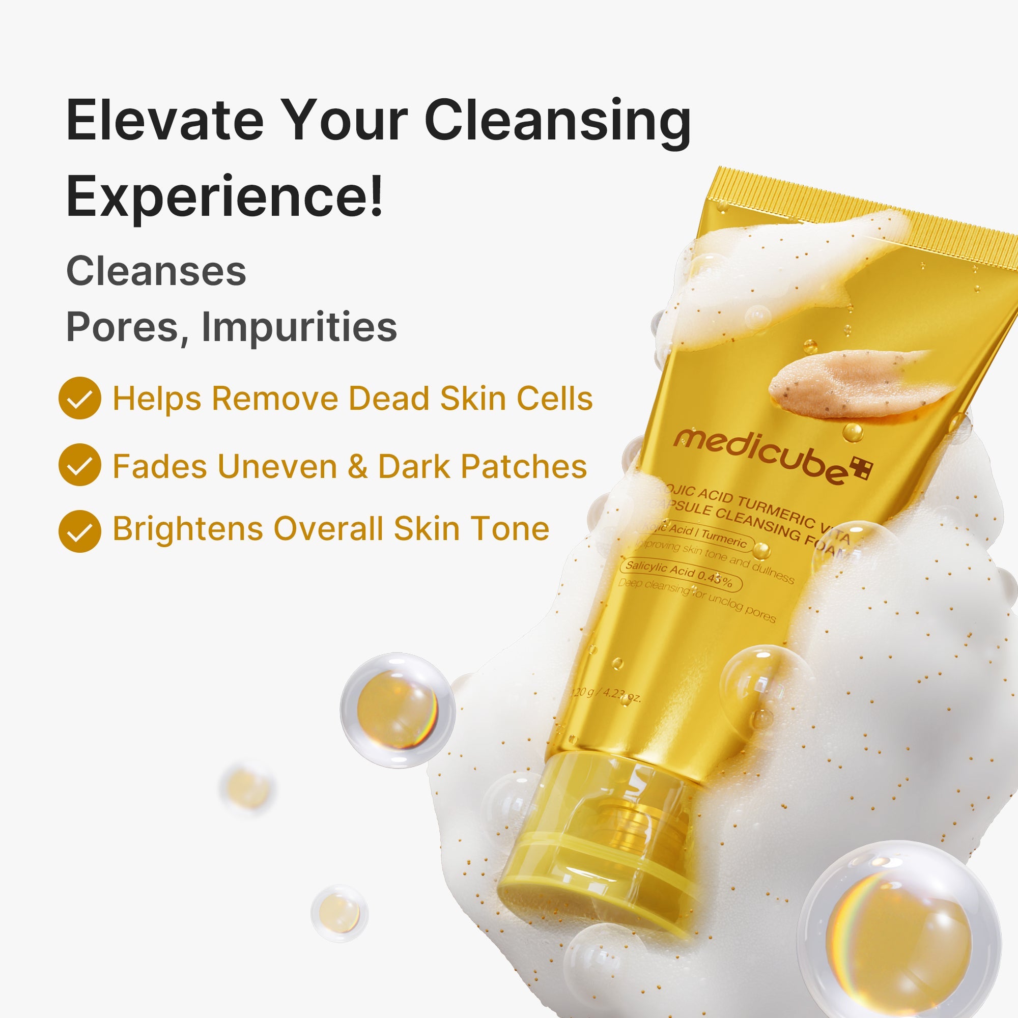 Kojic Acid Turmeric Vita Capsule Foam Cleanser - Simple Night Cream
