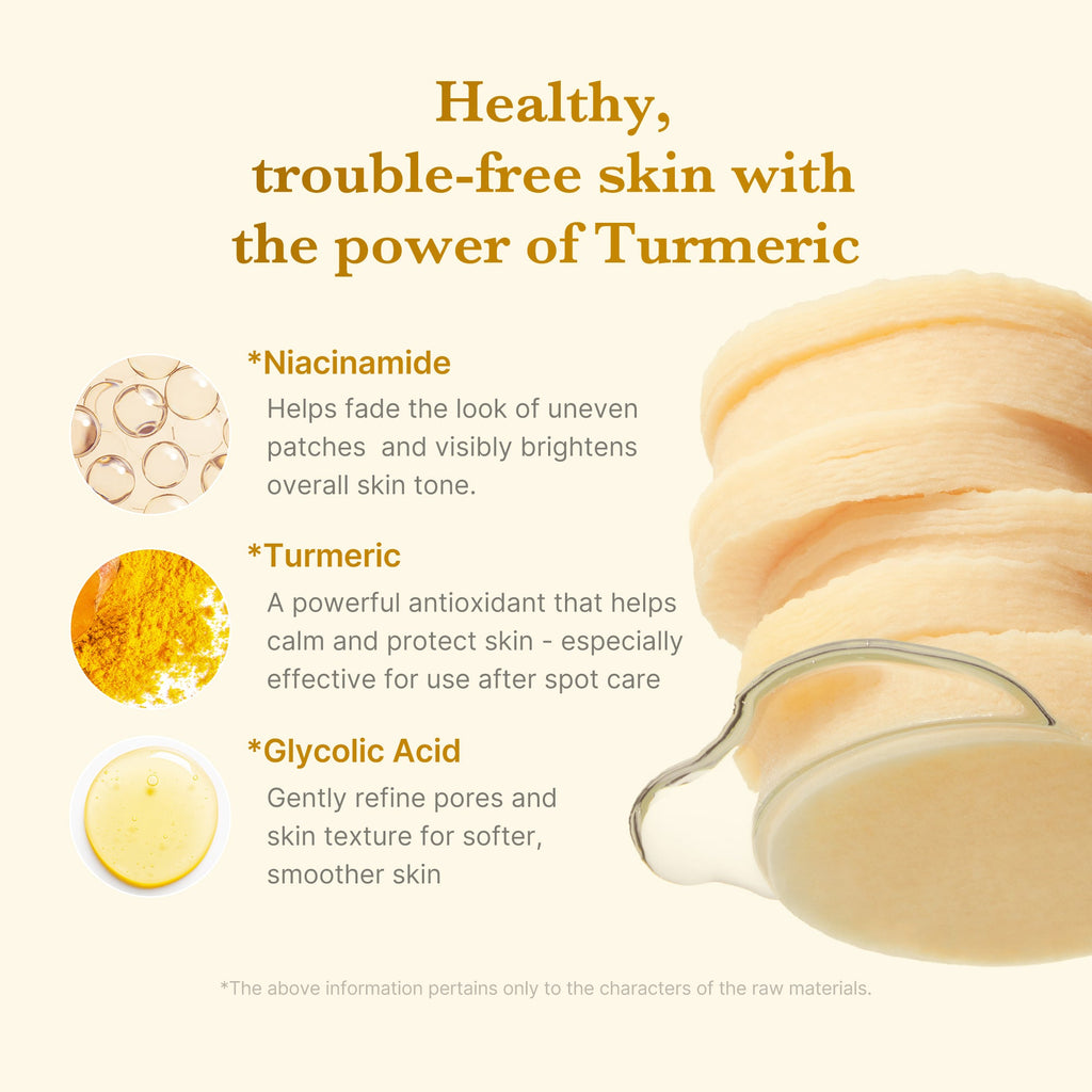 [GIFT] Kojic Acid Tumeric Toner Pad - Soft Touch Cream Cleanser