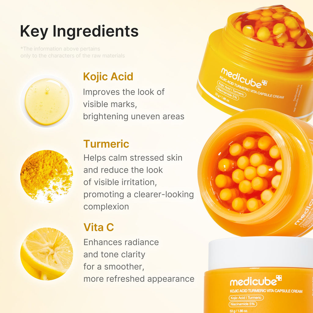 Kojic Acid Turmeric Vita Capsule Cream - Self Care Cushion Pads