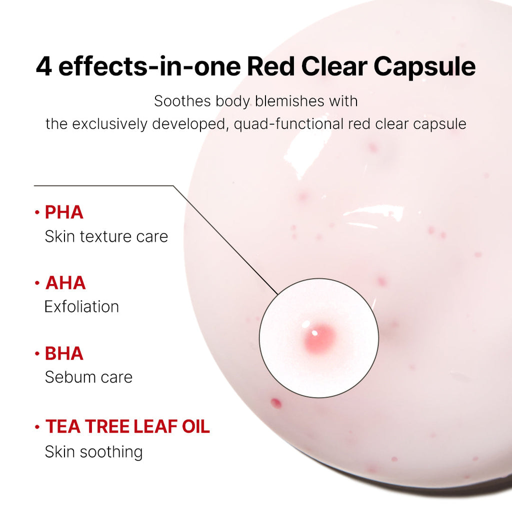 [Subscr.] Red Clear Capsule Body Lotion - Minimal Cushion Pads