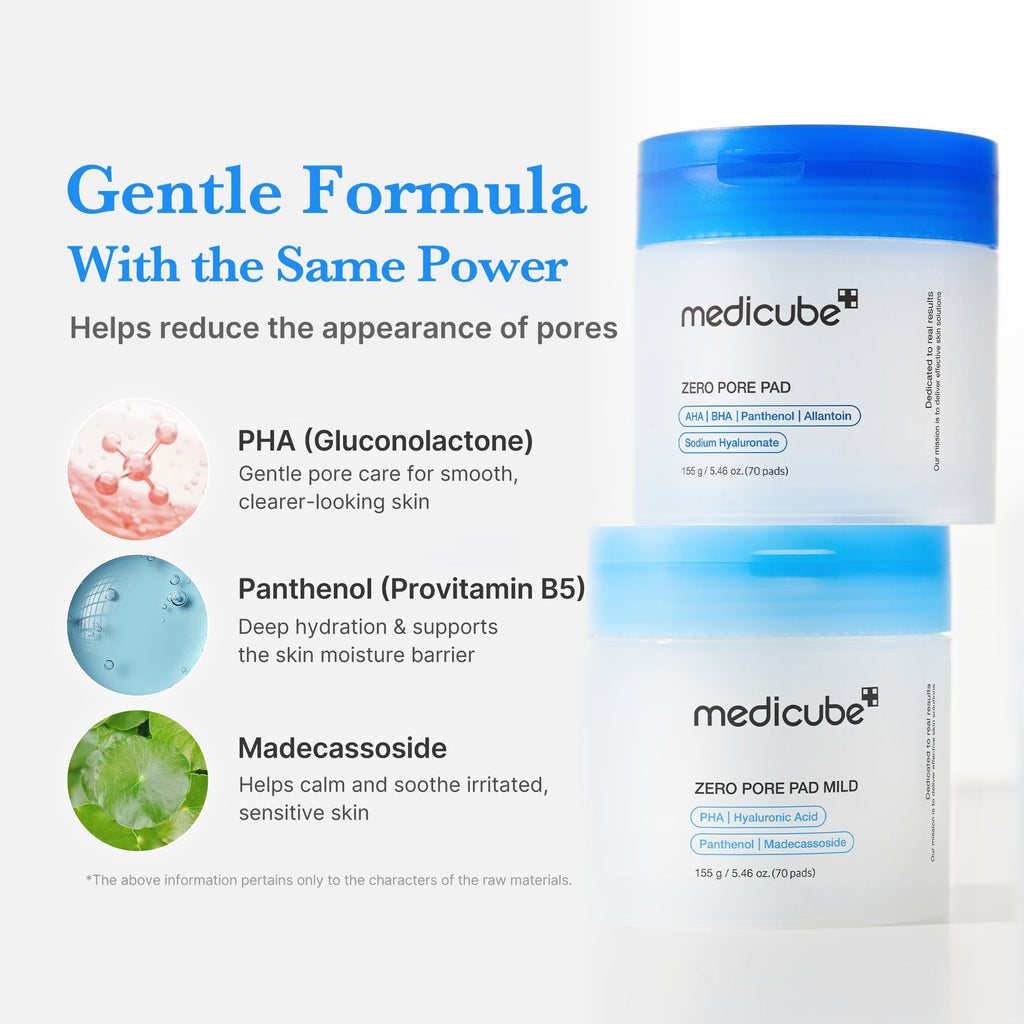 Zero Pore Madecassoside Pads (Mild) - Gentle Ampoule Serum