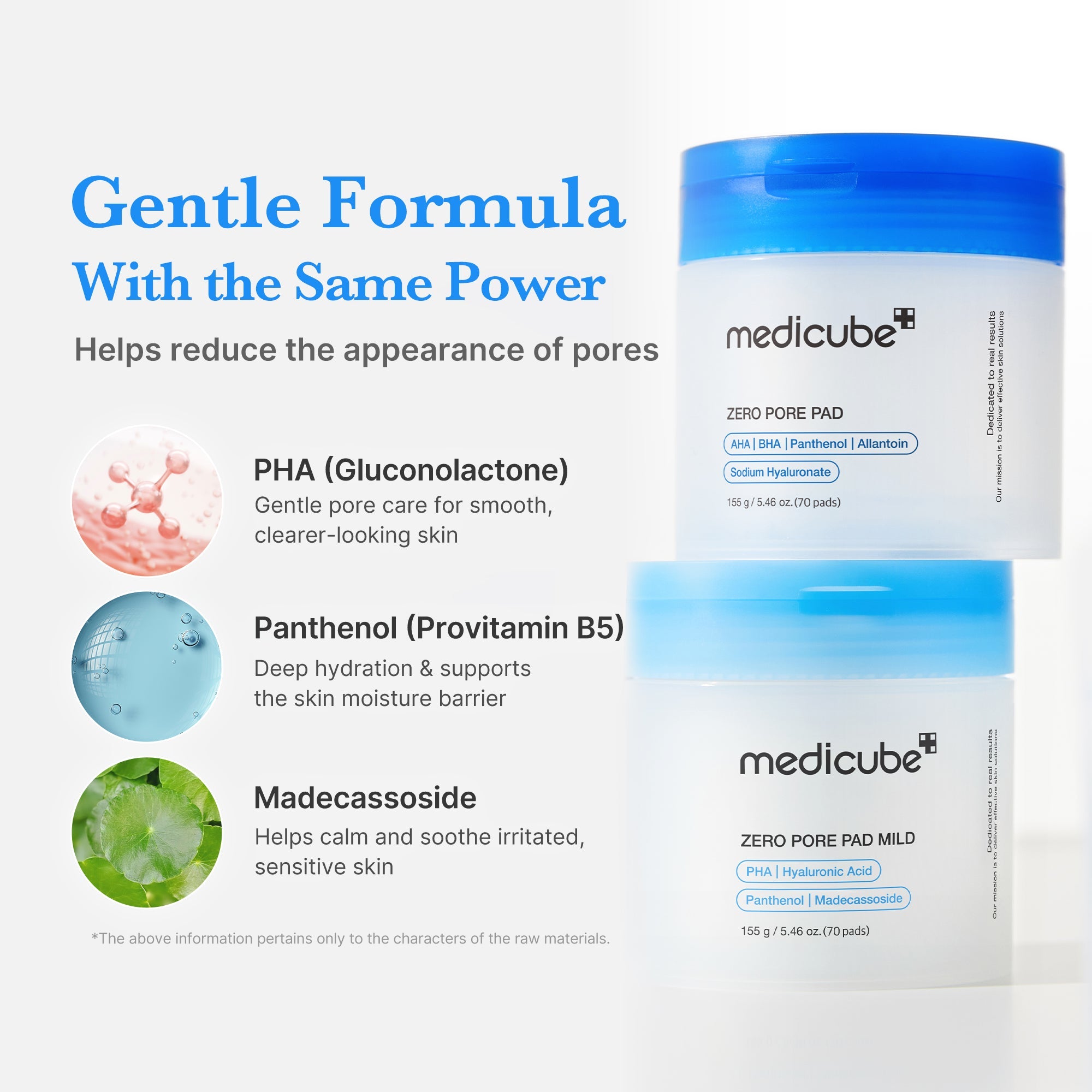 Zero Pore Madecassoside Pads (Mild) - Gentle Ampoule Serum