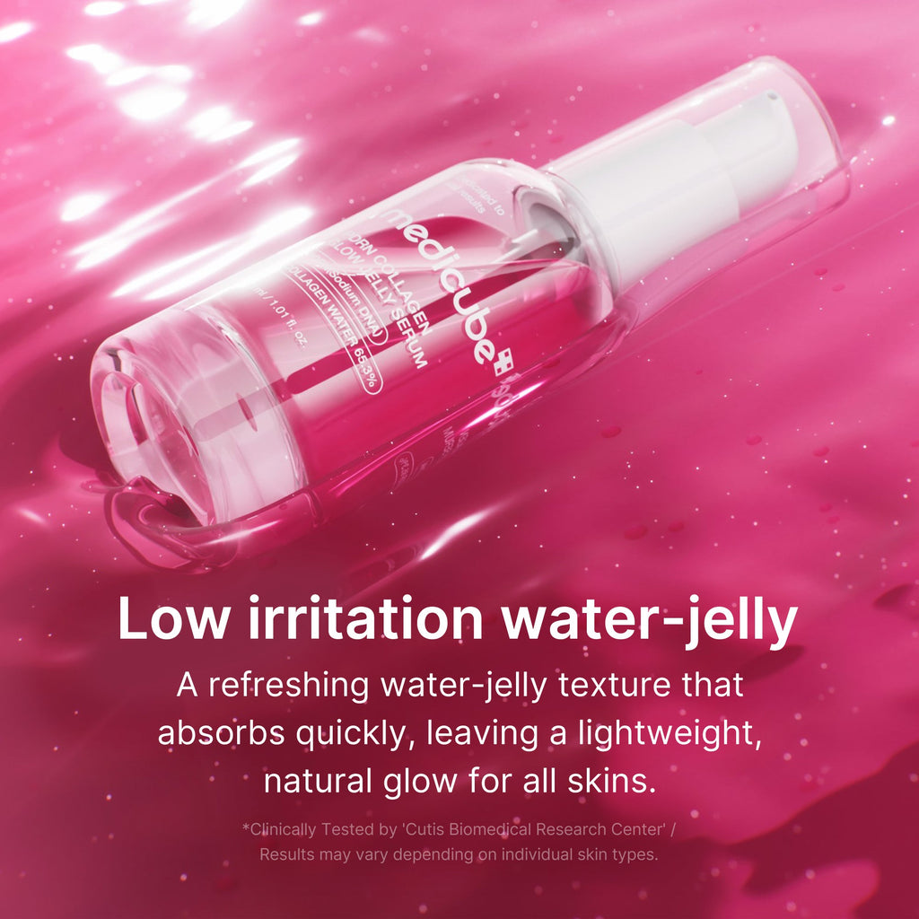 PDRN Pink Collagen Glow Jelly Serum - Travel Ready Facial Serum