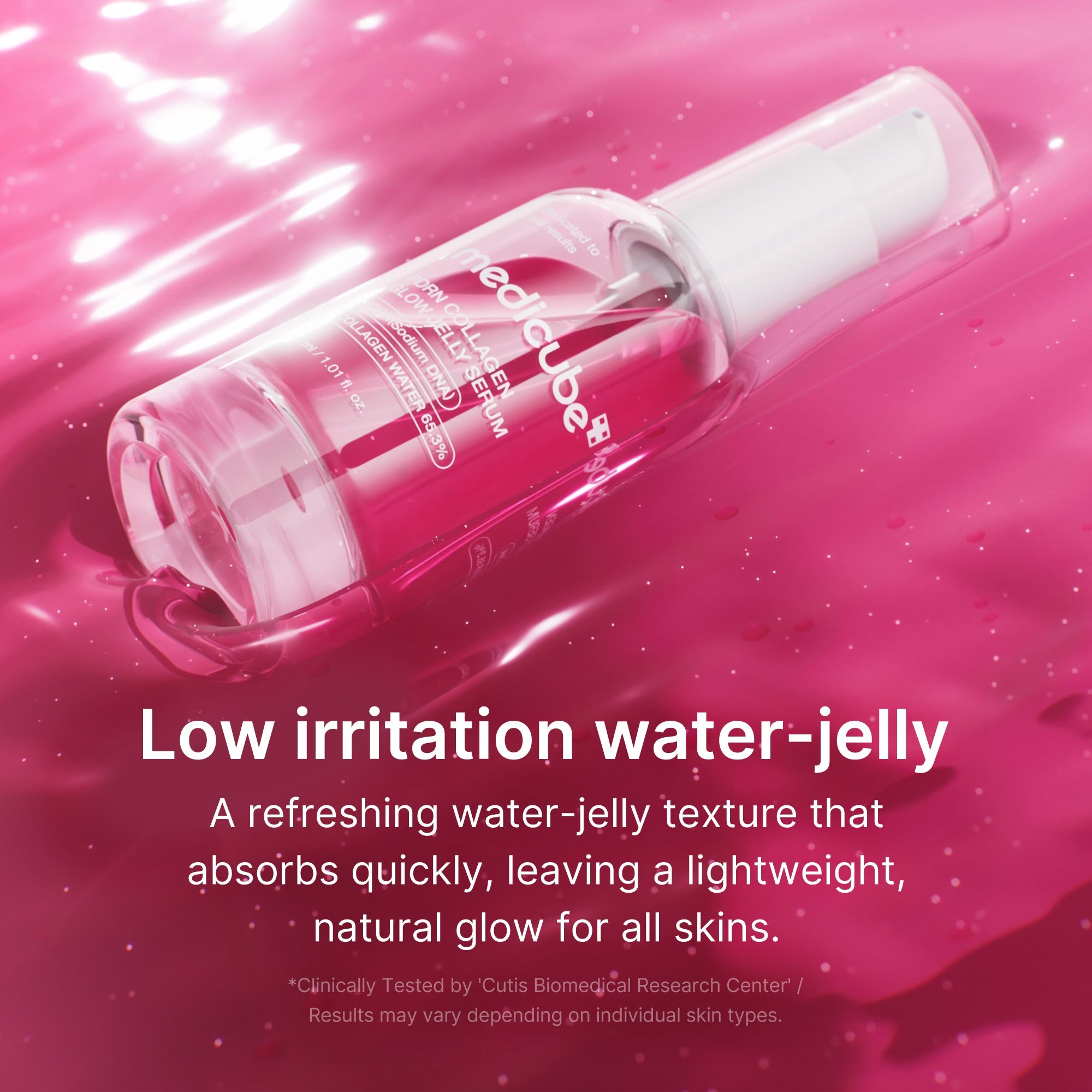 PDRN Pink Collagen Glow Jelly Serum - Travel Ready Facial Serum