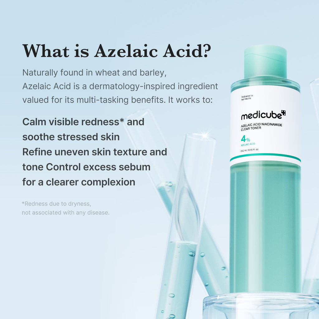 Azelaic Acid Niacinamide Clarifying Toner - Simple Exfoliating Pads