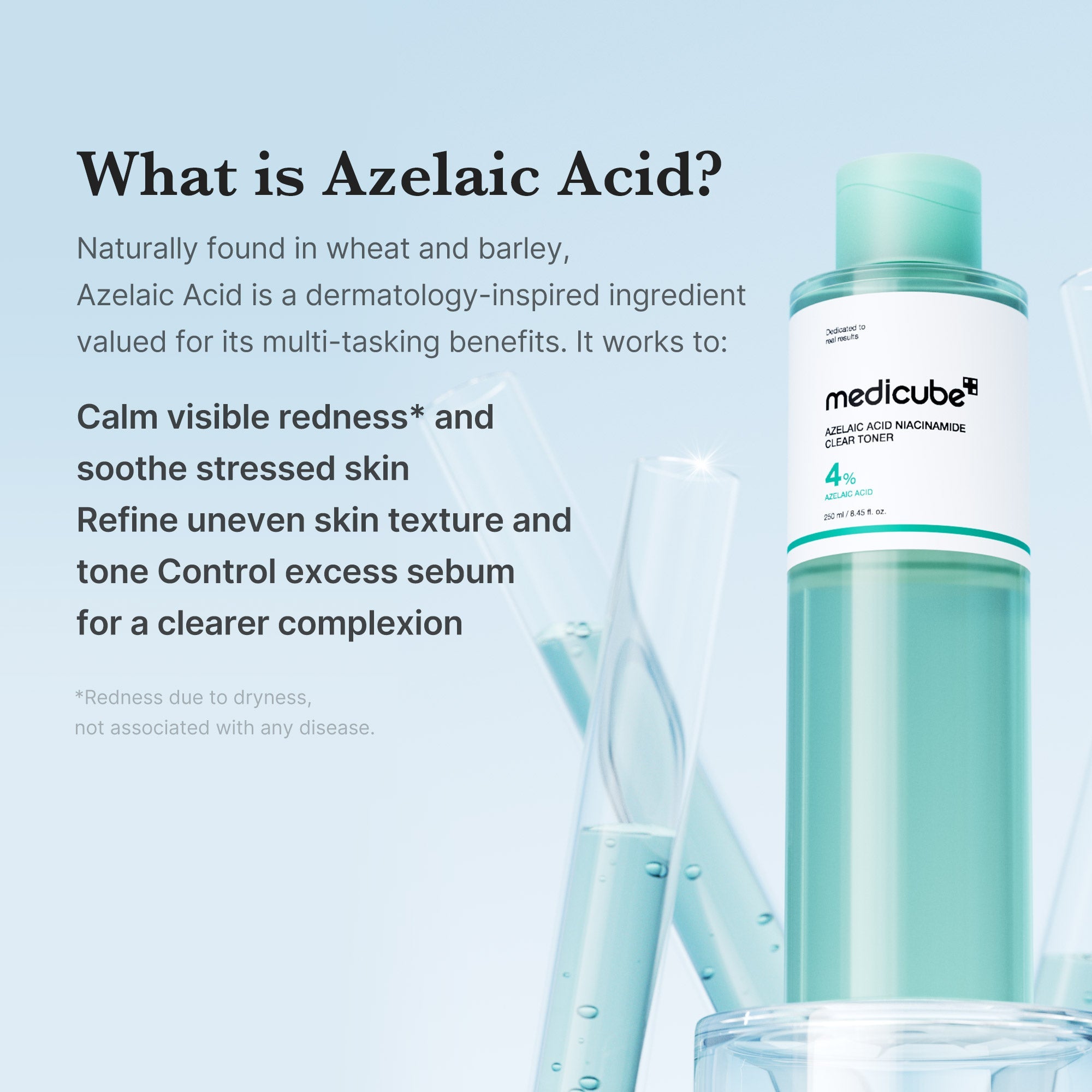 Azelaic Acid Niacinamide Clarifying Toner - Simple Exfoliating Pads