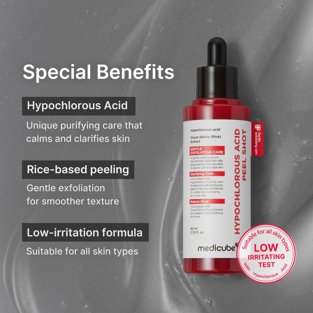 [GIFT] Hypochlorous Acid Rice Peel Shot - Smooth Toner Pads