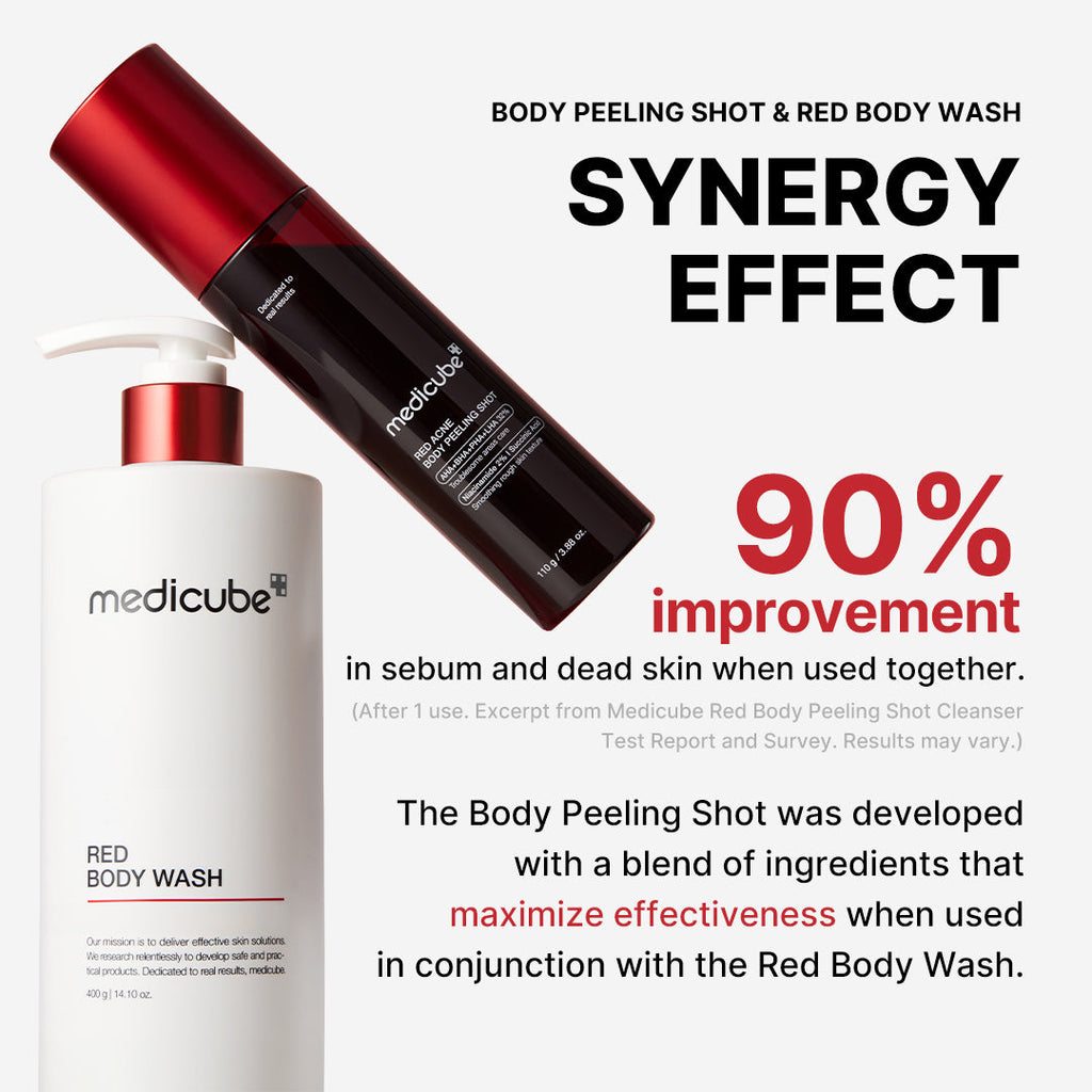 [Subscr.] Red Body Peeling Shot Cleanser - Fresh Face Toner Pads