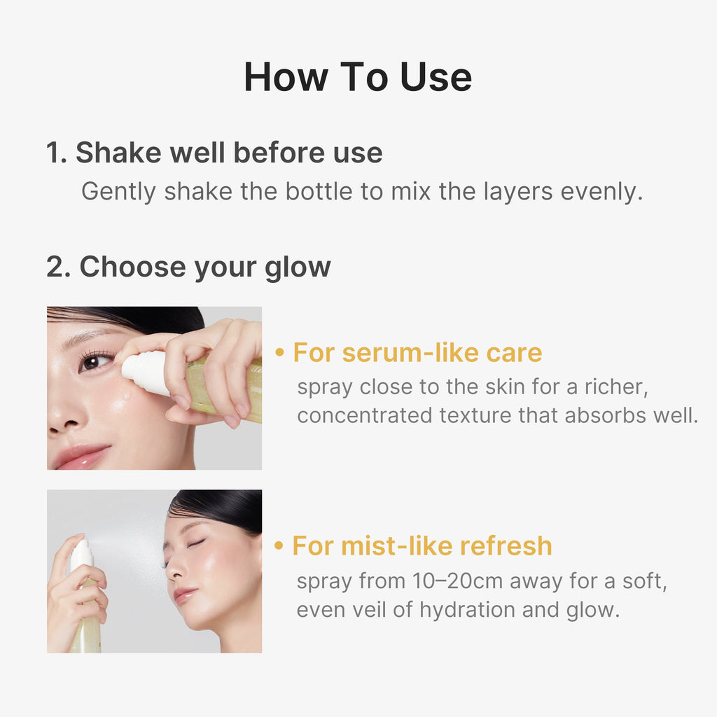 Kojic Acid Turmeric Vitamin Gold Jelly Mist Serum - Daily Balancing Toner