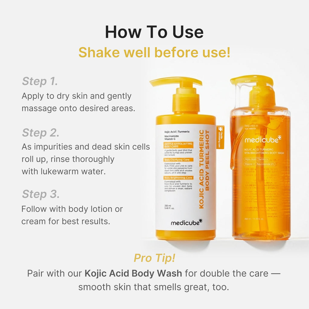 Kojic Acid Turmeric Body Peel Shot - Modern Sheet Mask