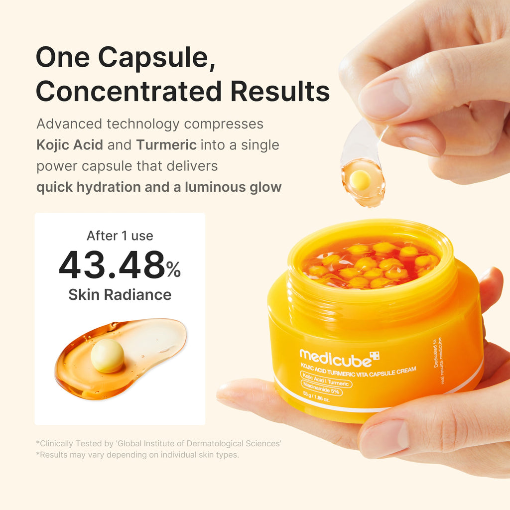 Kojic Acid Turmeric Vita Capsule Cream - Self Care Cushion Pads