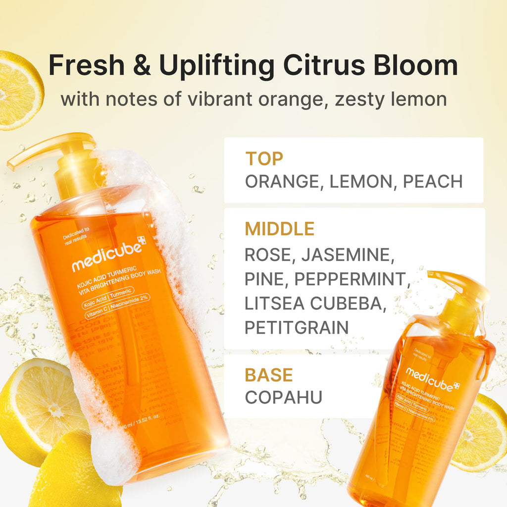 Kojic Acid Turmeric Brightening Body Wash - Routine Ready Day Lotion