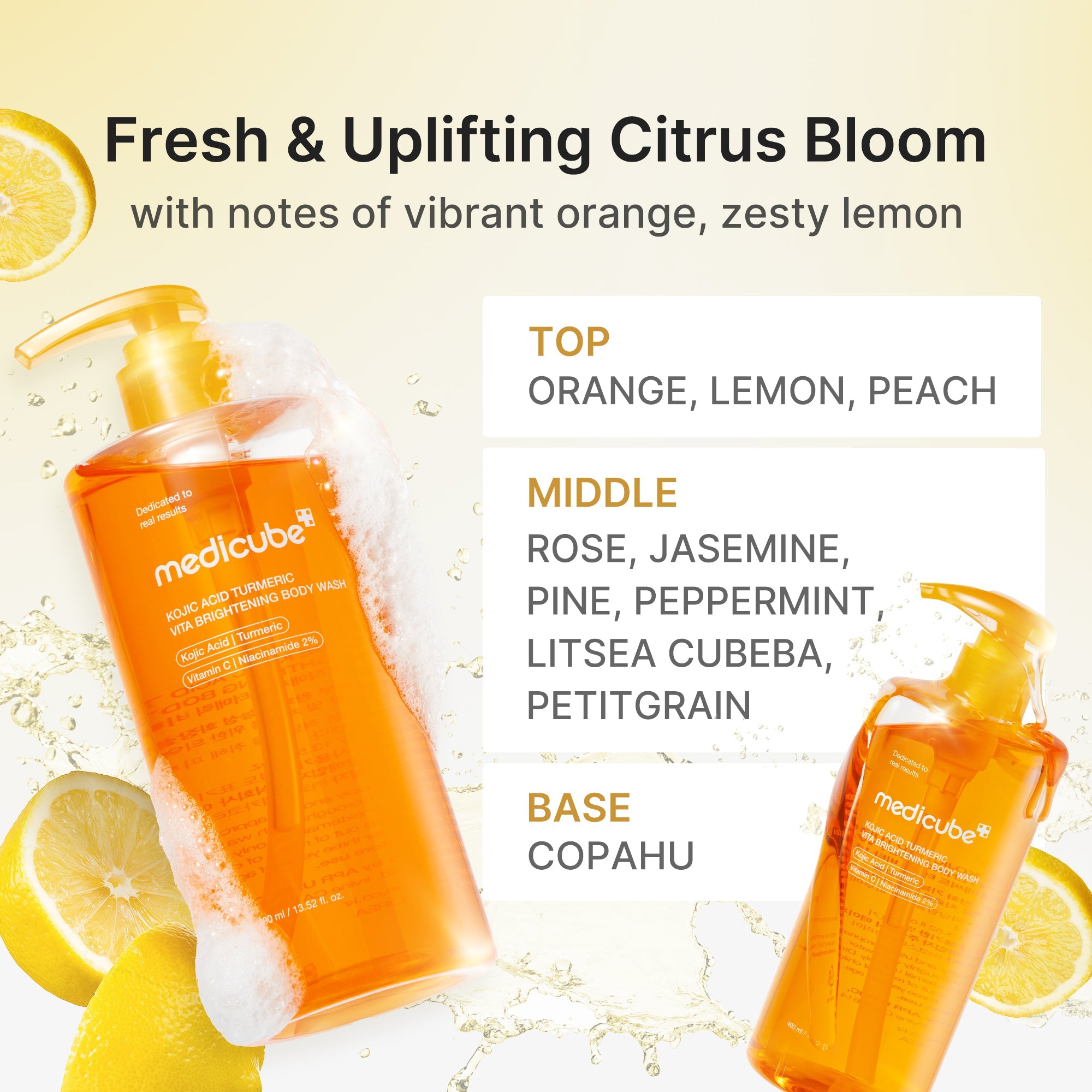 Kojic Acid Turmeric Brightening Body Wash - Routine Ready Day Lotion