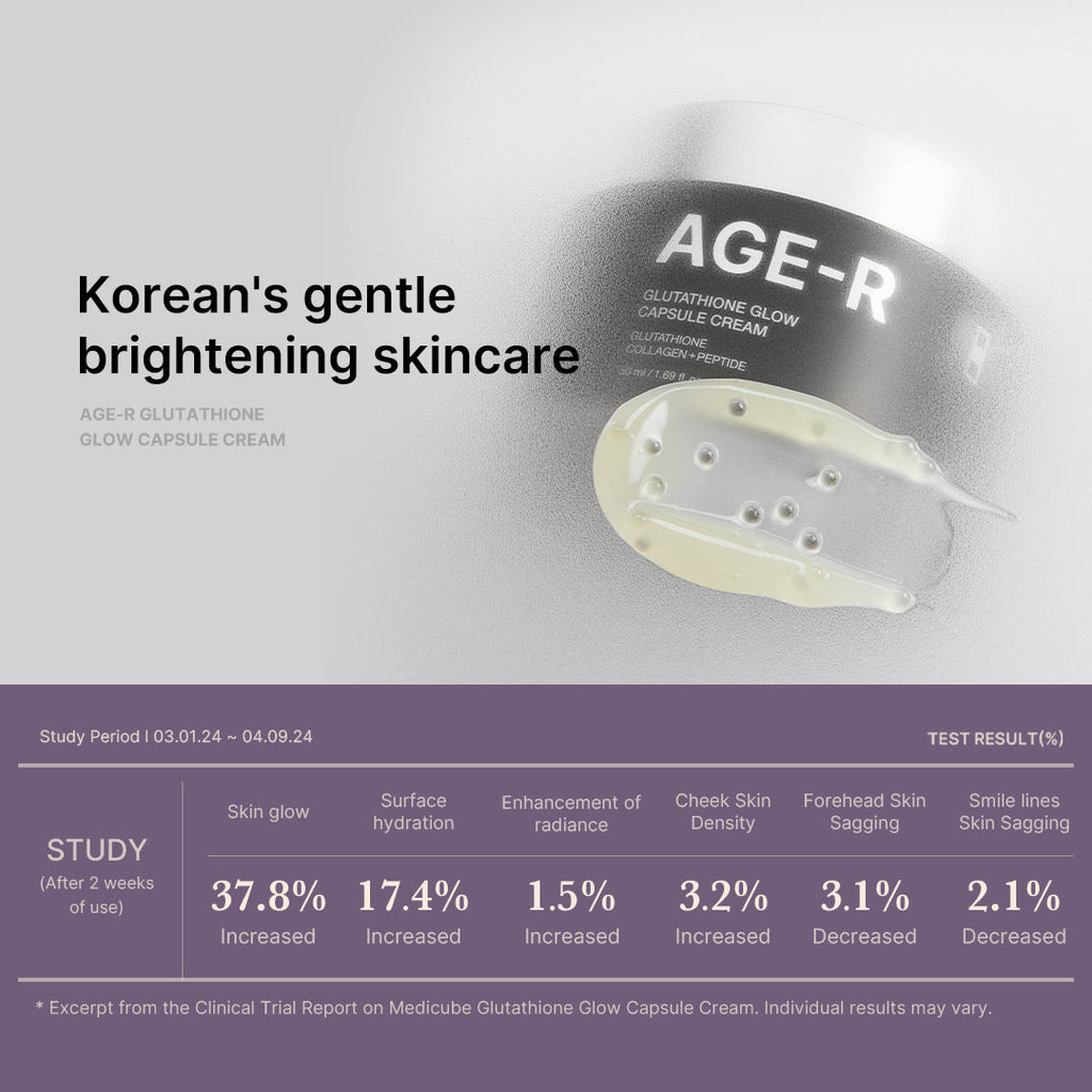 AGE-R Glutathione Glow Capsule Cream - Routine Ready Facial Cream