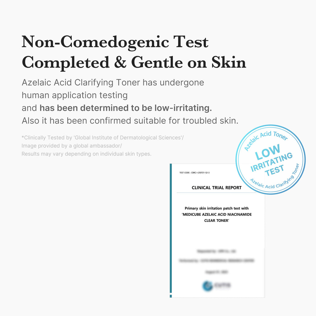 Azelaic Acid Niacinamide Clarifying Toner - Simple Exfoliating Pads