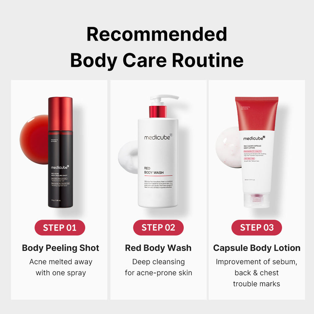 Red Body Peeling Shot Cleanser - Fresh Sheet Mask