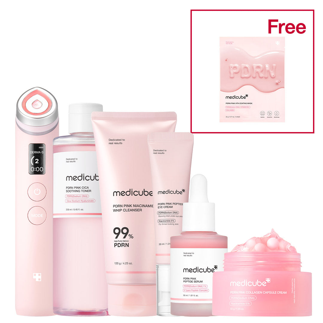 PDRN Pink Glow Home Aesthetic Full Set - Beauty Drawer Night Cream
