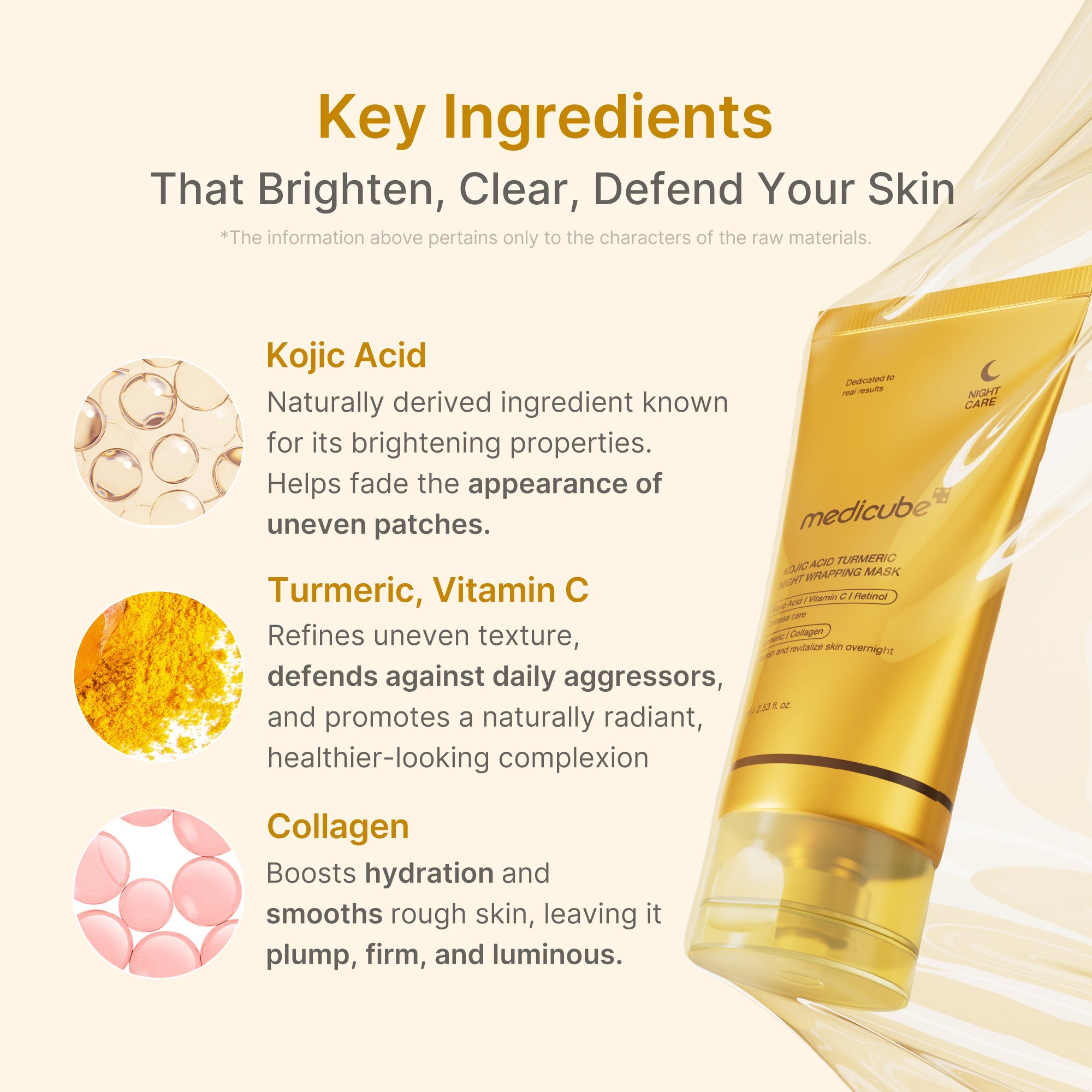 Kojic Acid Turmeric Overnight Wrapping Mask - Modern Ampoule Serum