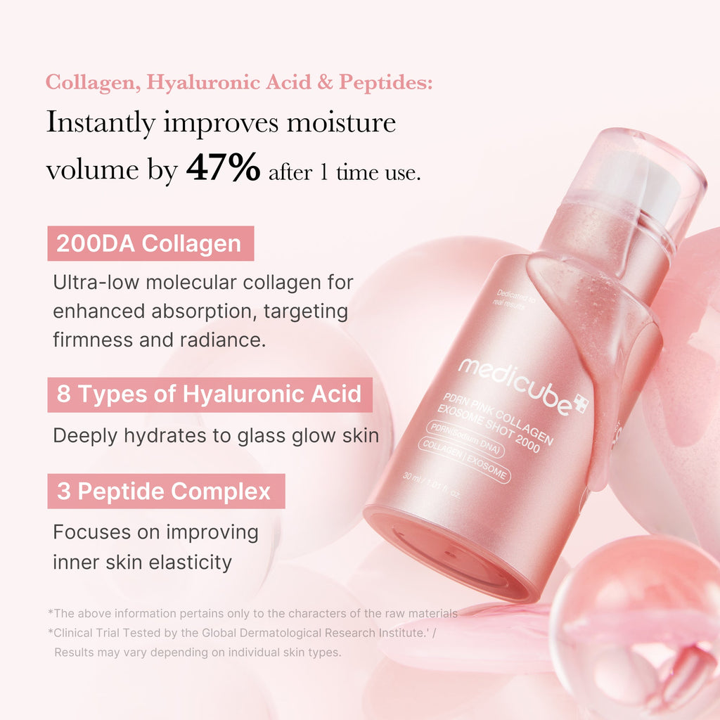 PDRN Pink Collagen Exosome Shot - Lightweight Beauty Tool