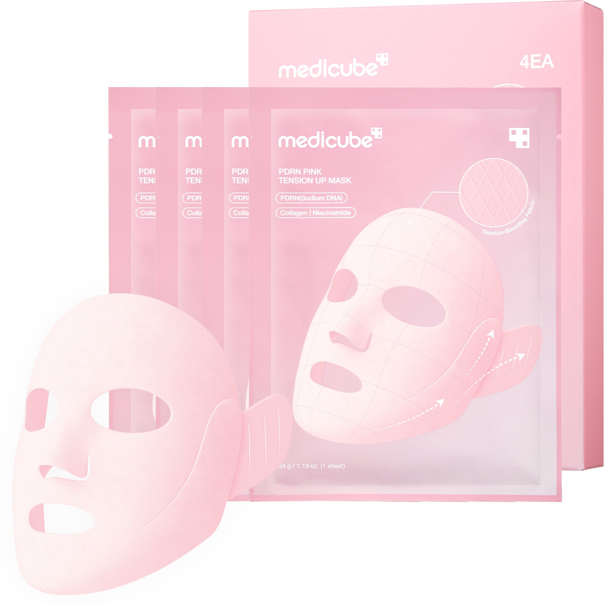 PDRN Pink Tension Up Mask - Glow Ready Clay Mask