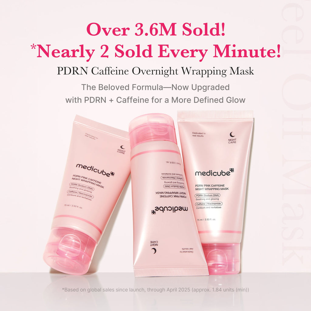 [Subscr.] PDRN Pink Caffeine Overnight Wrapping Mask - Glow Ready Glow Drops
