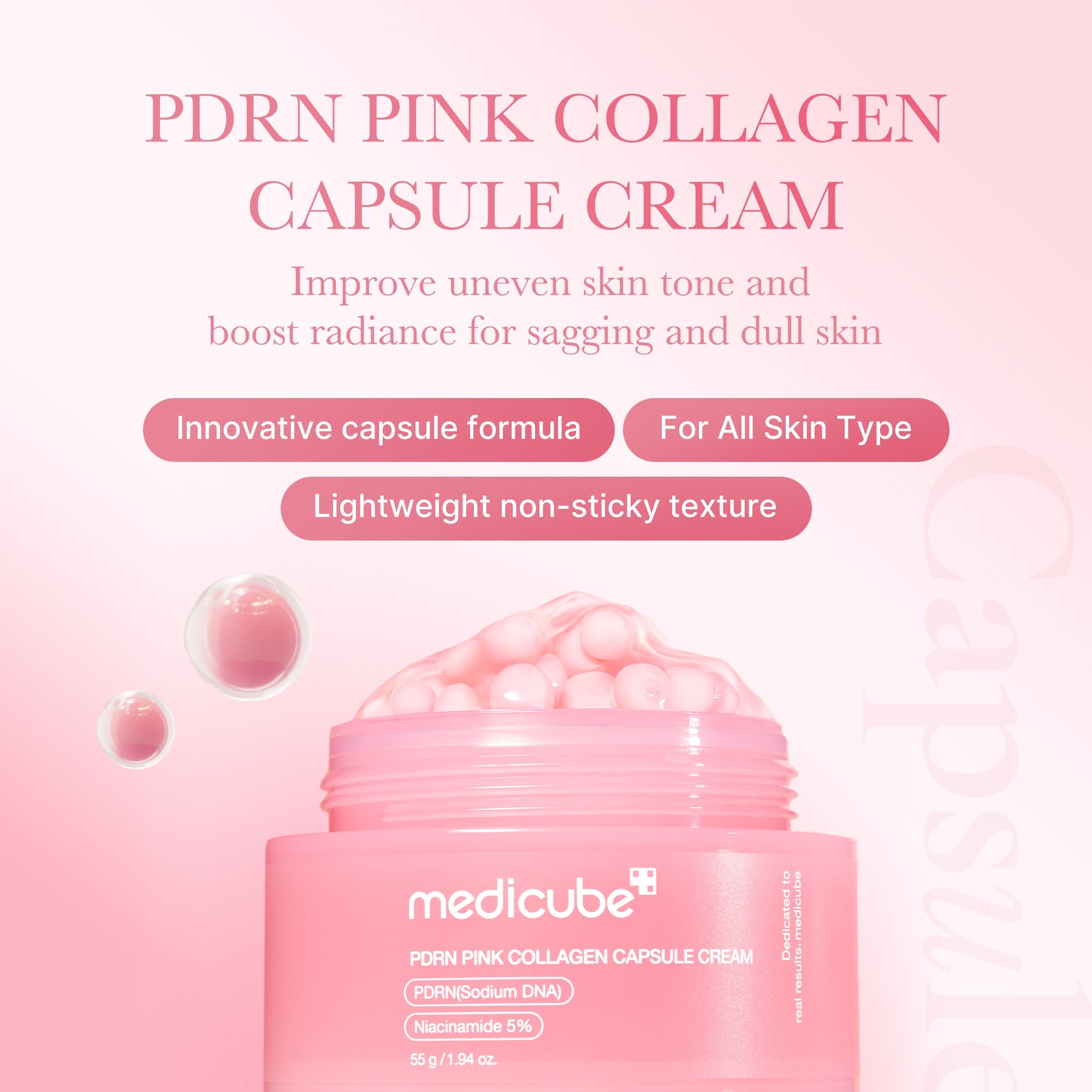 [Subscr.] PDRN Pink Collagen Capsule Cream - Minimal Moisture Cream