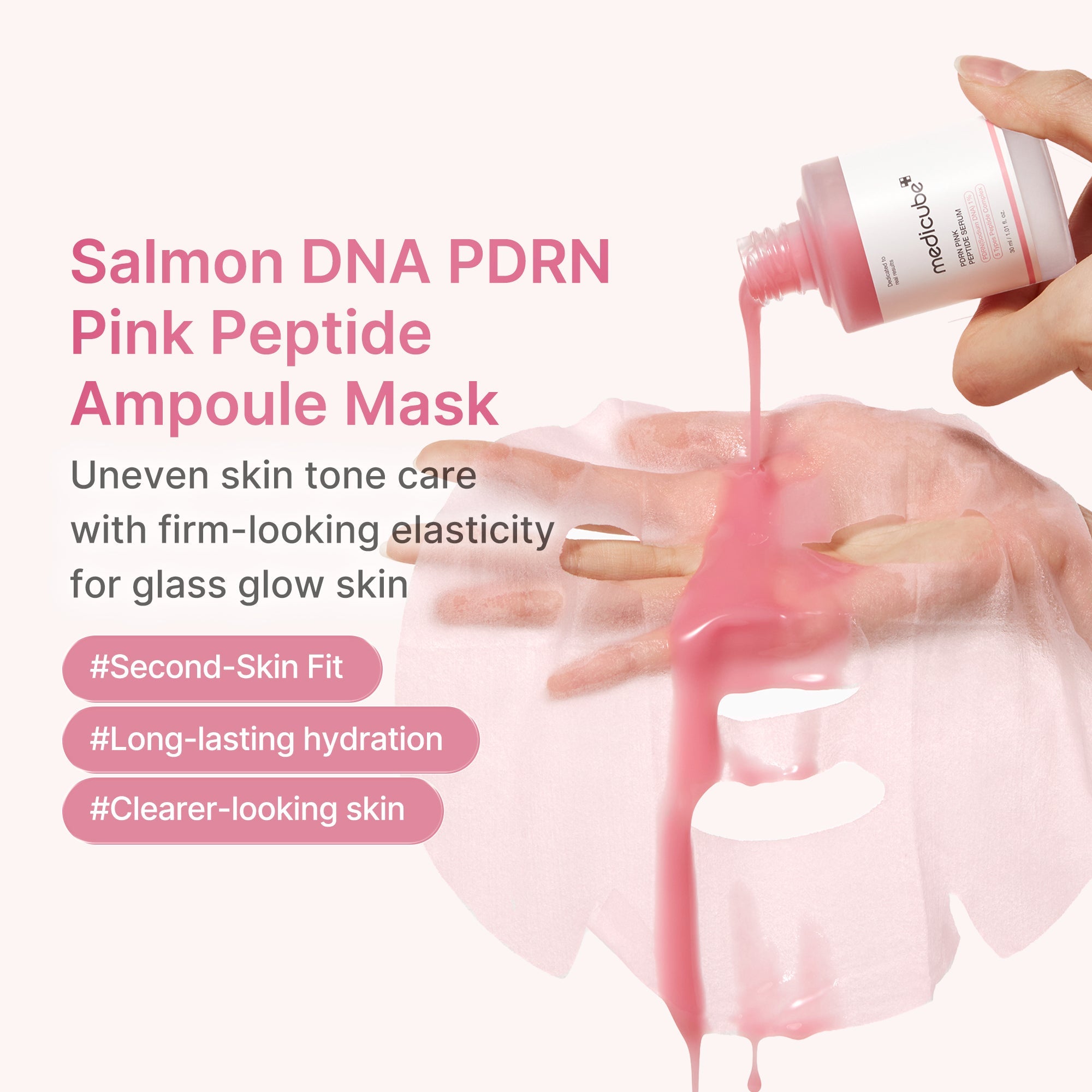 PDRN Pink Peptide Ampoule Mask - Balanced Sheet Mask