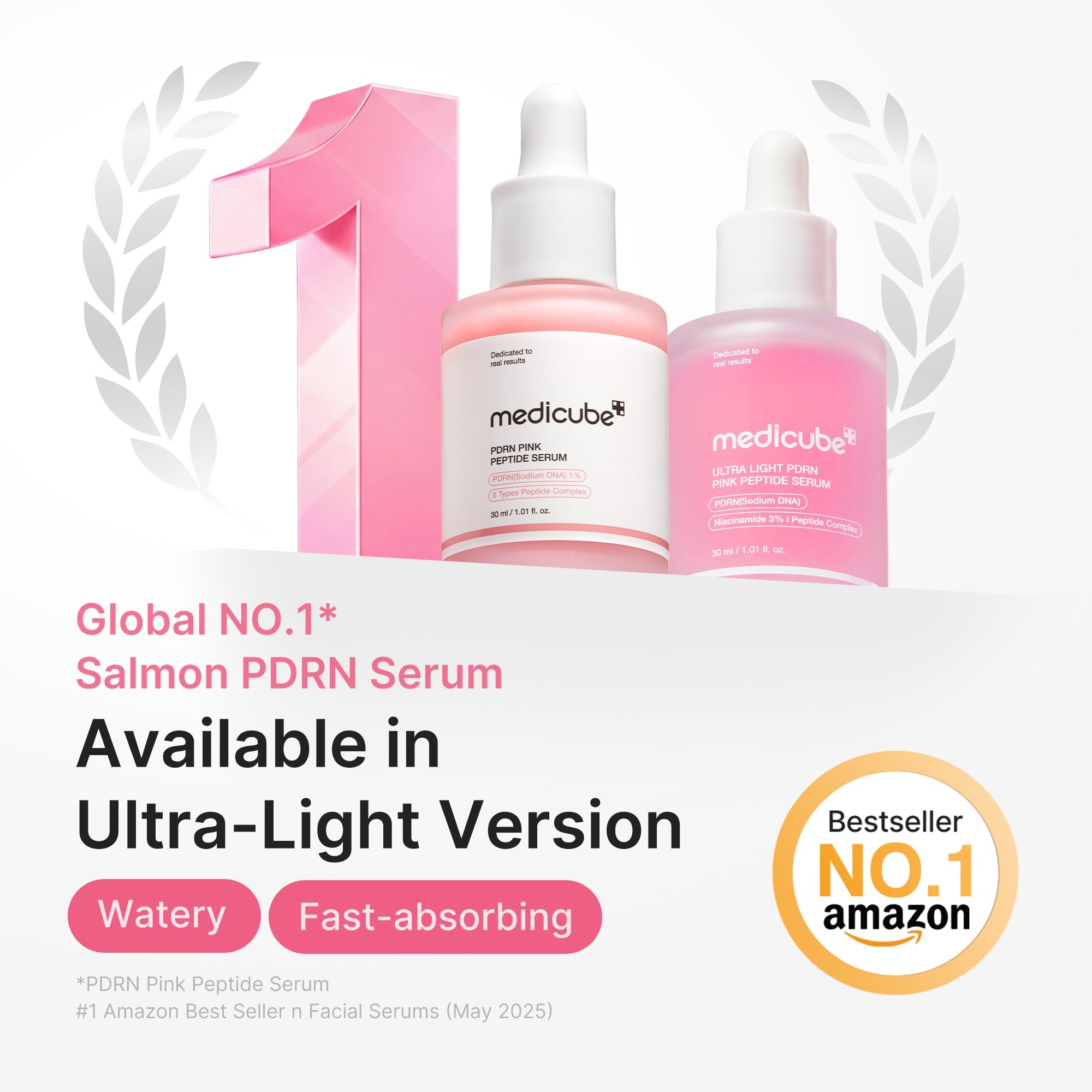 Ultra Light PDRN Pink Peptide Serum - Calm Look Balancing Toner