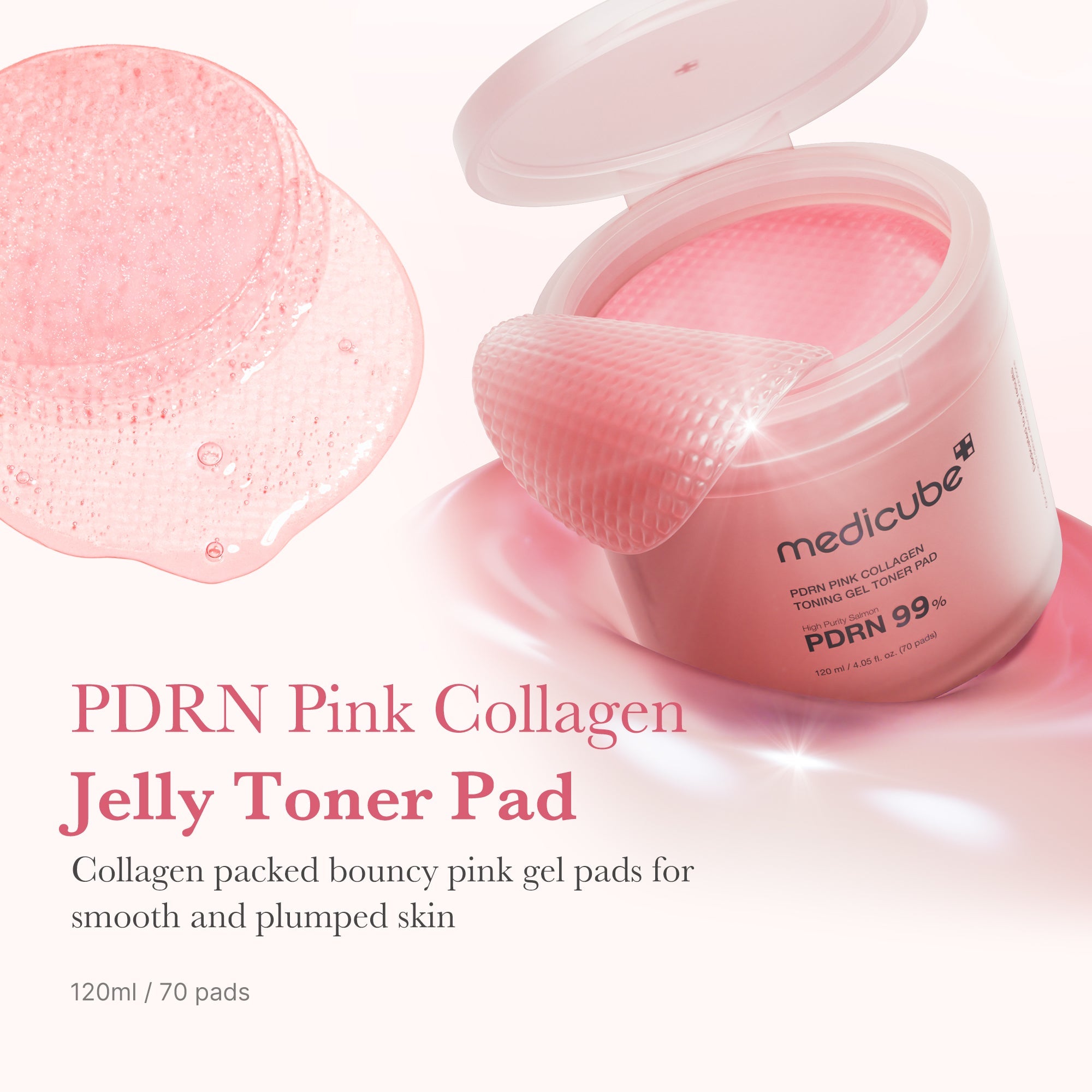 [GIFT] PDRN Pink Collagen Gel Toner Pad - Fresh Face Cleansing Balm