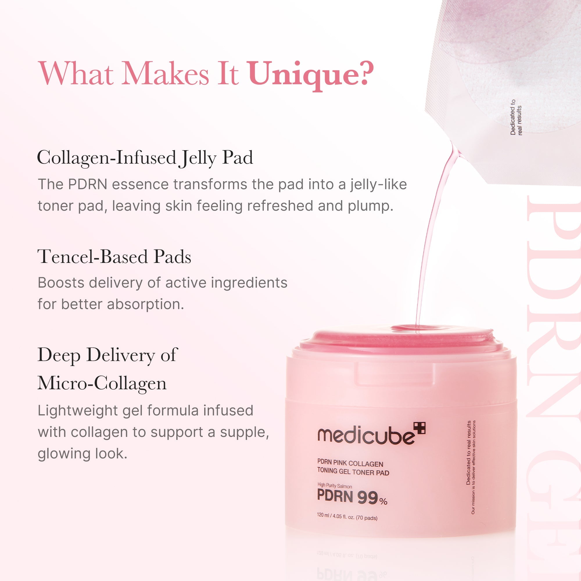 [GIFT] PDRN Pink Collagen Gel Toner Pad - Fresh Face Cleansing Balm
