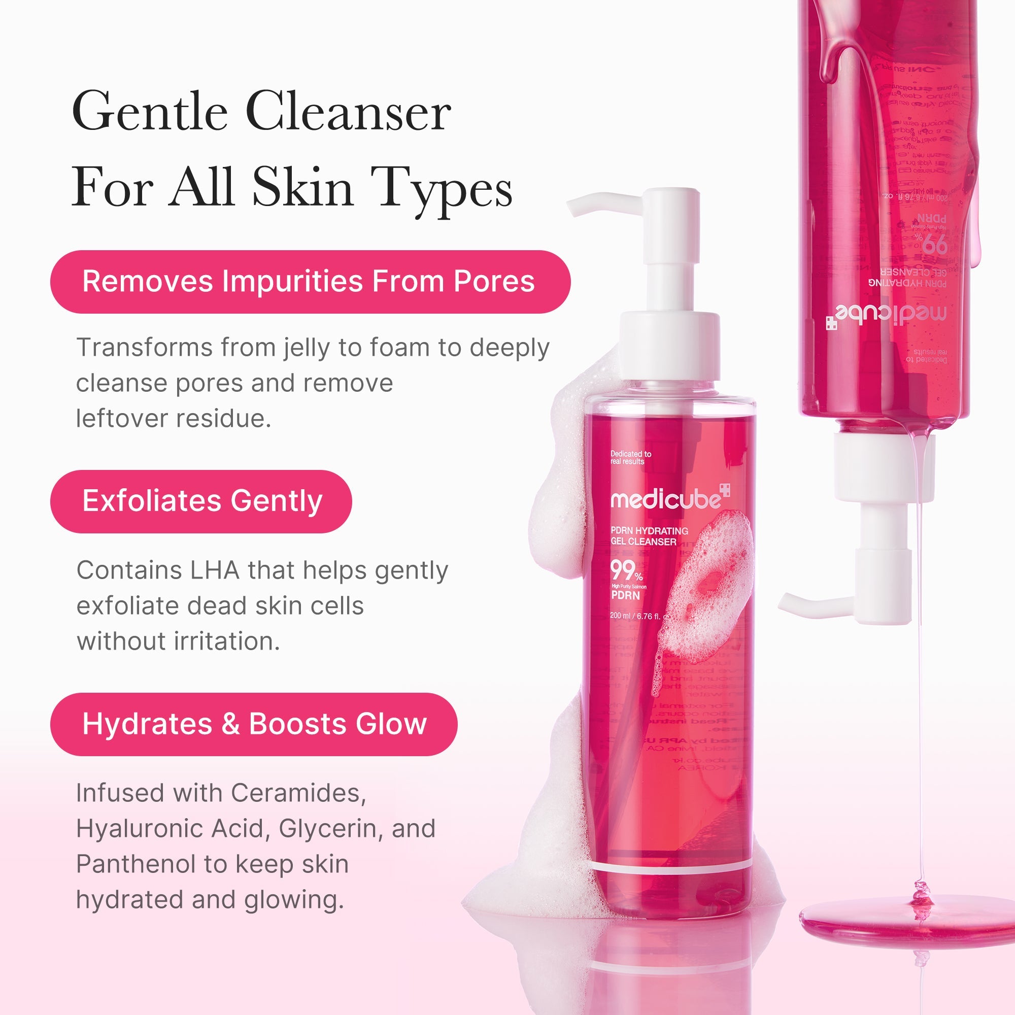 [GIFT] PDRN Pink Gel Cleanser - Gentle Moisture Cream