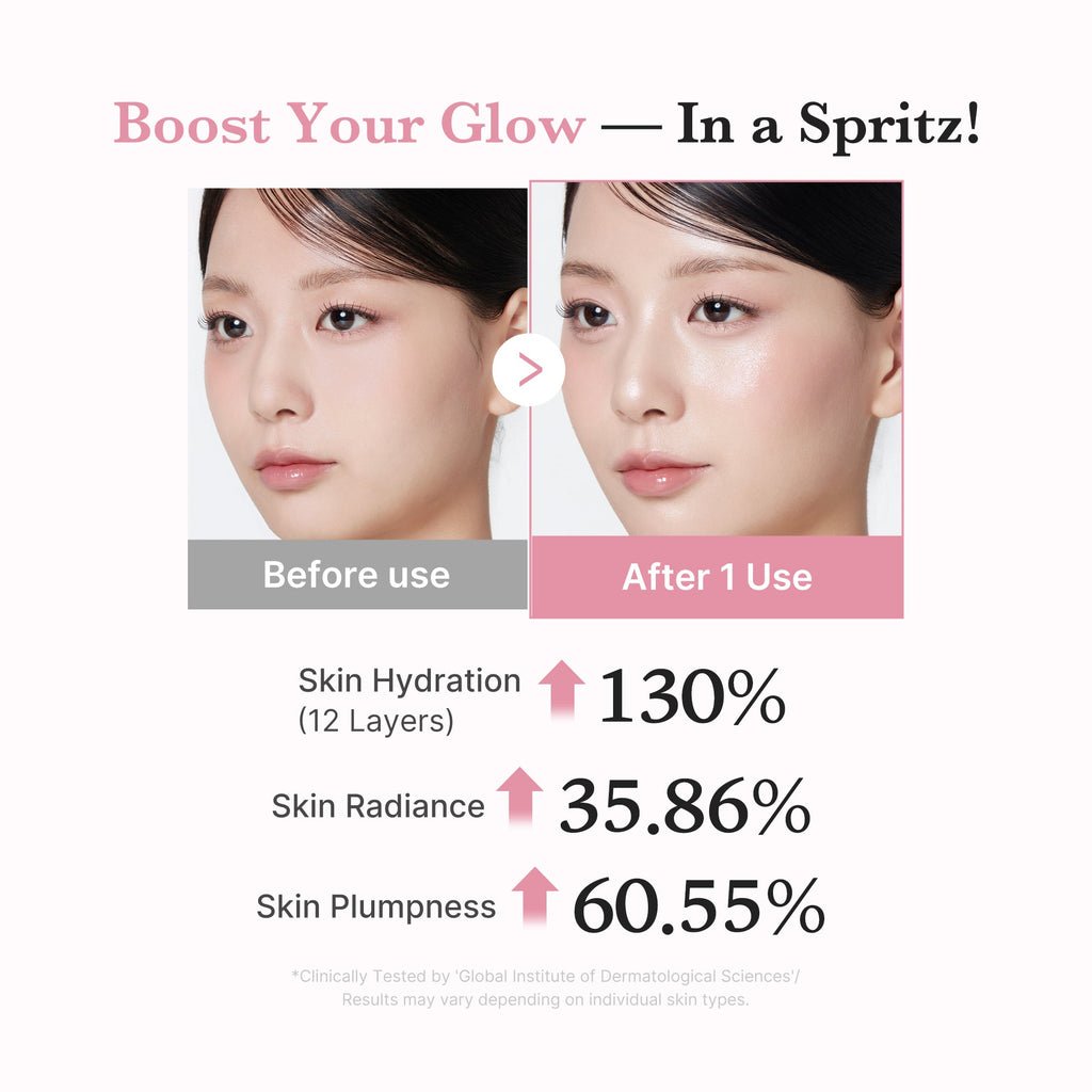PDRN Pink Collagen Glow Jelly Mist Serum - Fresh Moisture Cream