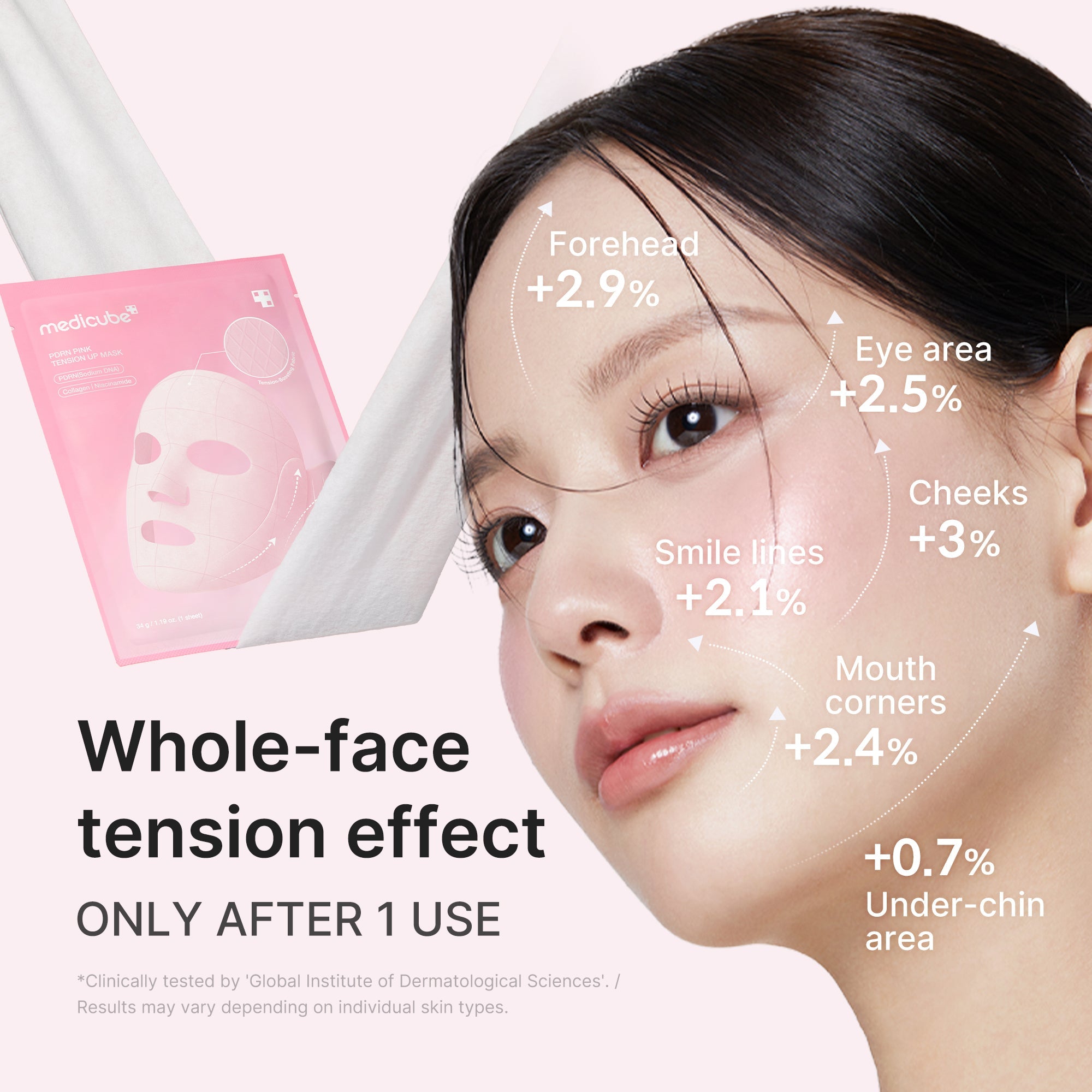 PDRN Pink Tension Up Mask - Glow Ready Clay Mask