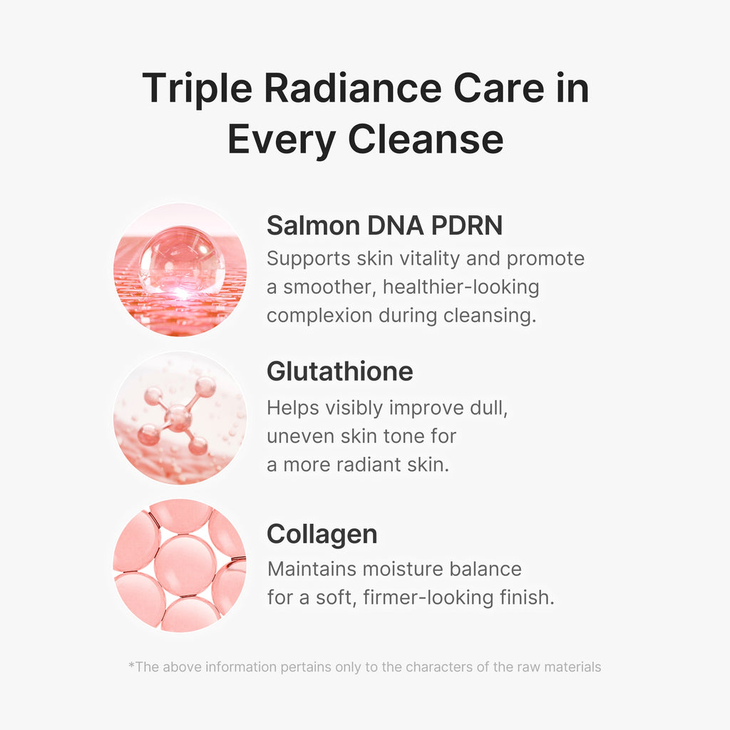 PDRN Pink Glutathione Capsule Foam Cleanser - Self Care Body Care