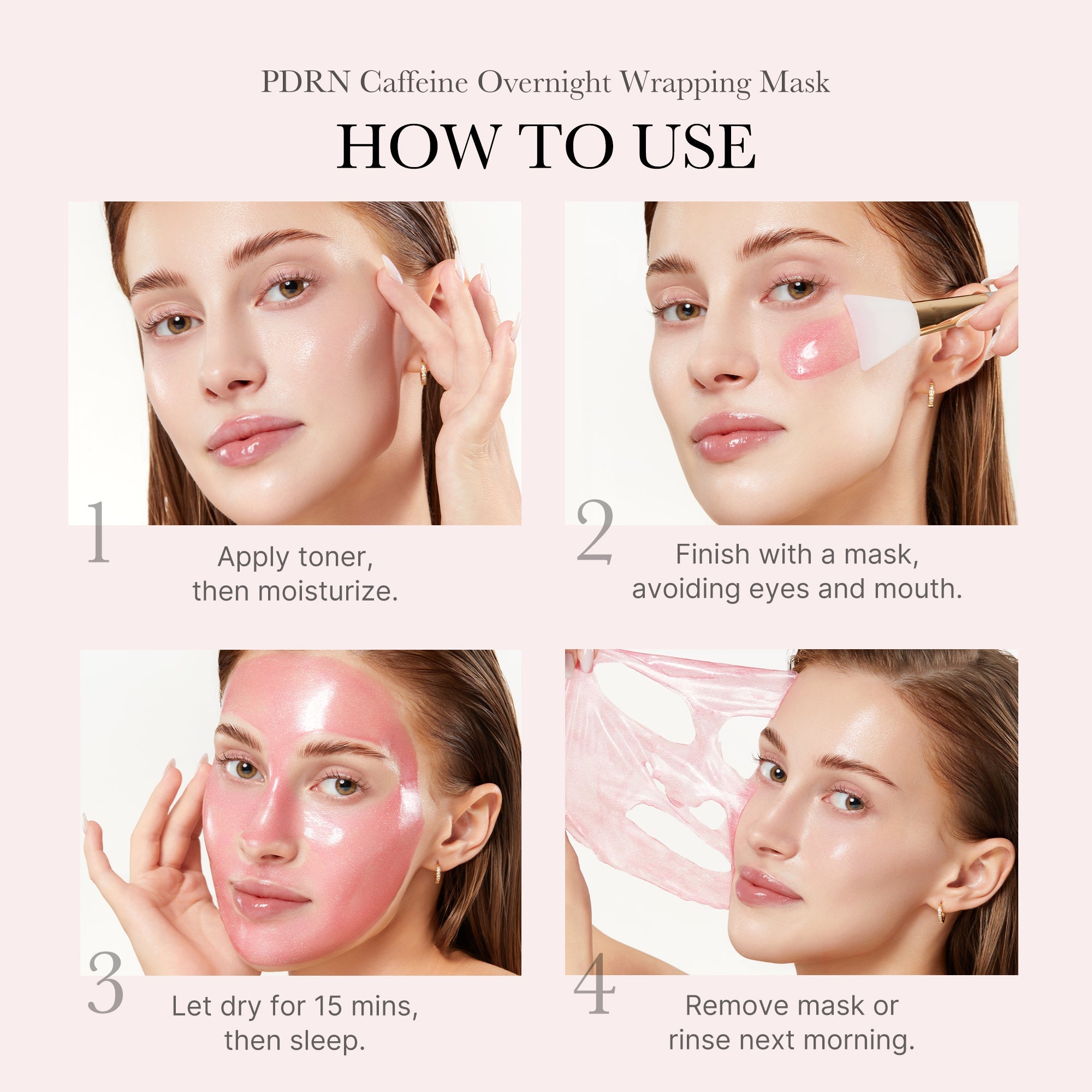 [GIFT] PDRN Pink Caffeine Overnight Wrapping Mask - Glow Ready Day Lotion