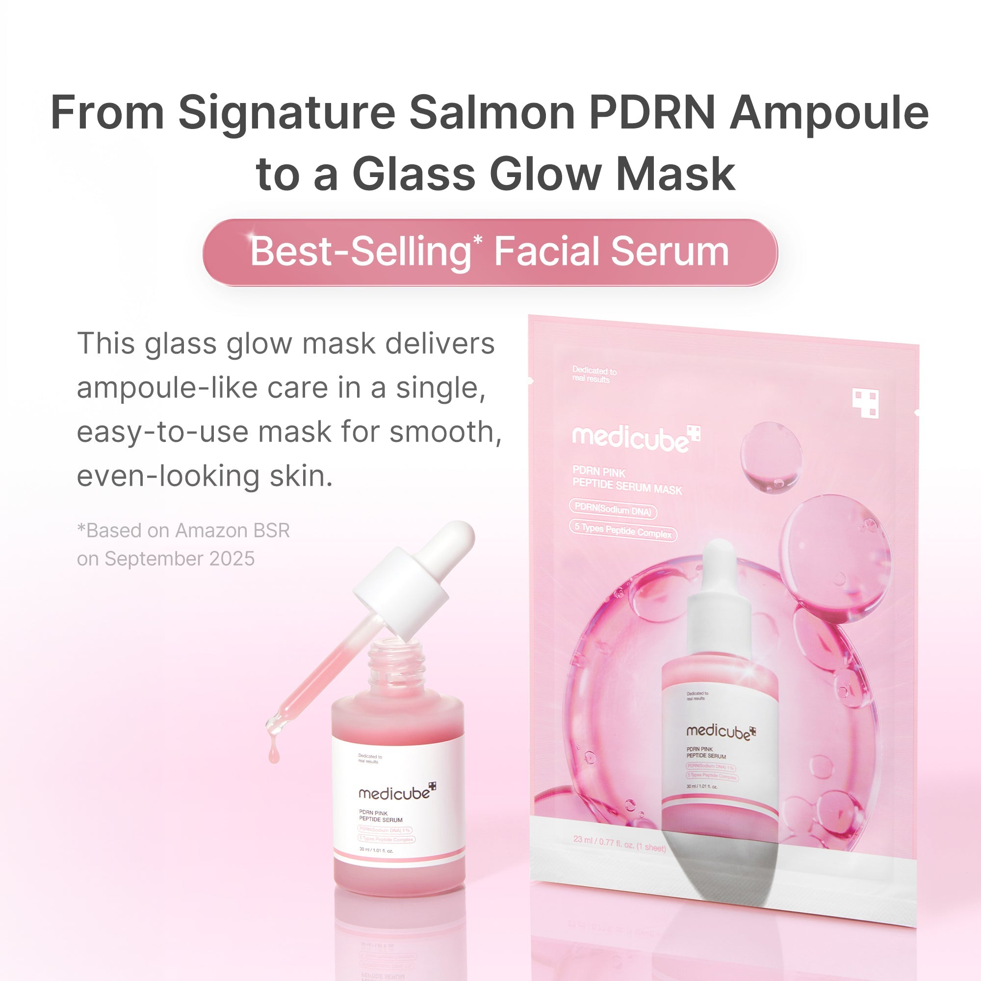 PDRN Pink Peptide Ampoule Mask - Balanced Sheet Mask