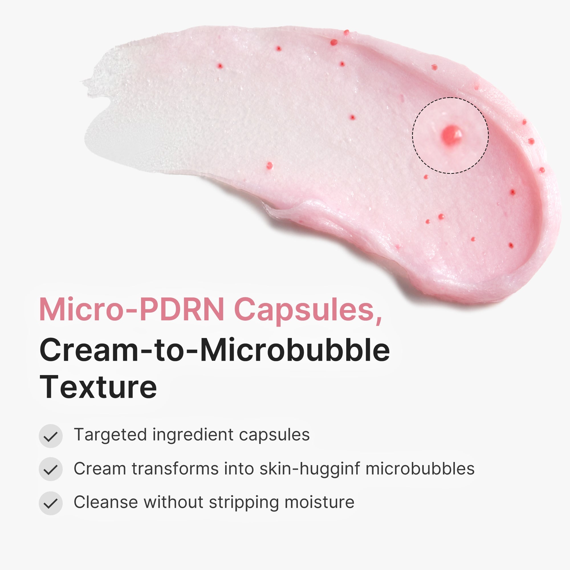 PDRN Pink Glutathione Capsule Foam Cleanser - Self Care Body Care