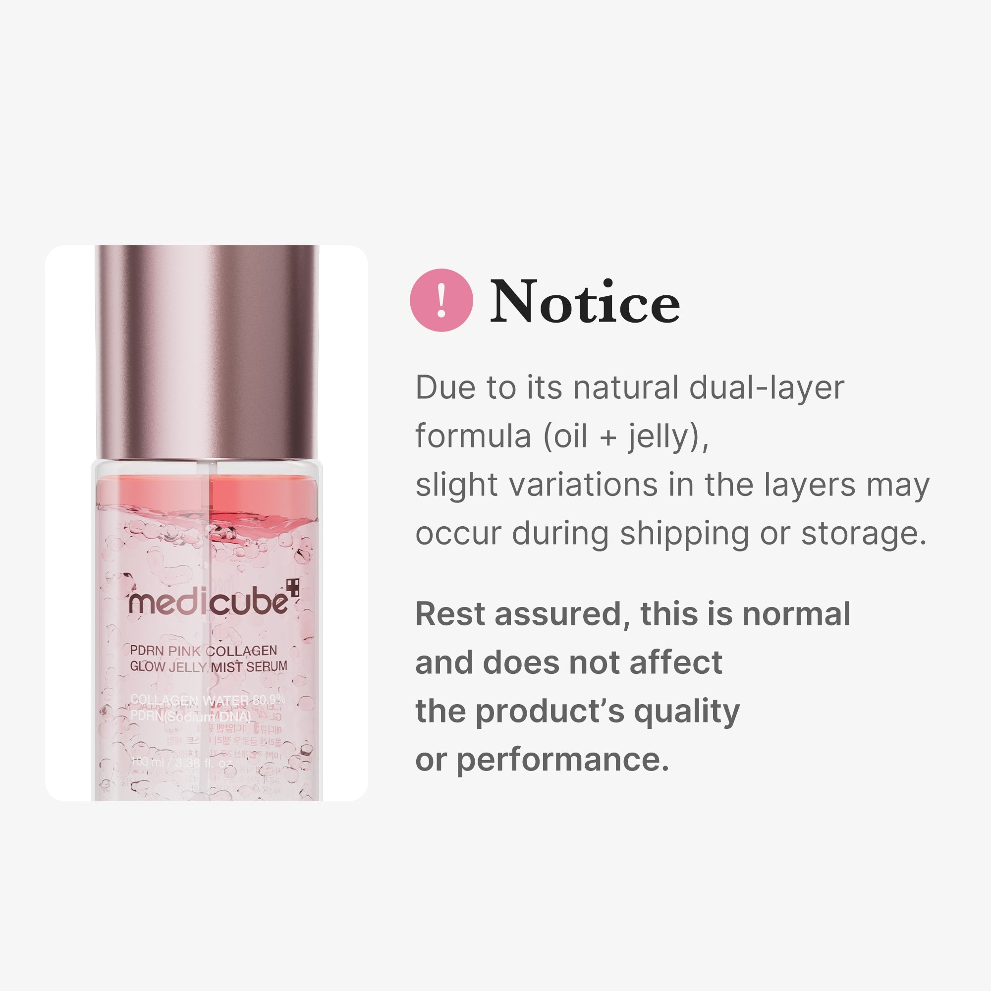 PDRN Pink Collagen Glow Jelly Mist Serum - Fresh Moisture Cream