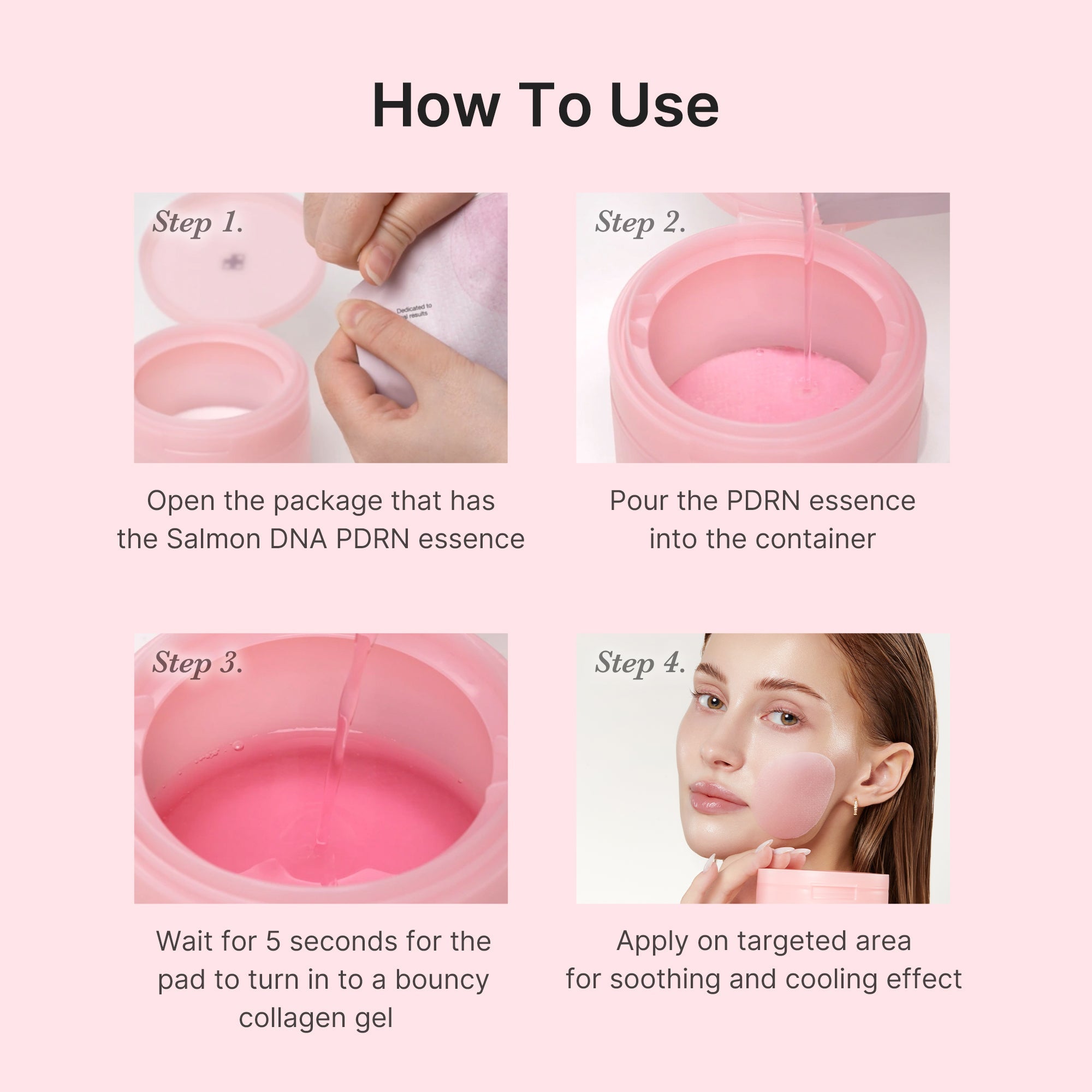 [Subscr.] PDRN Pink Collagen Gel Toner Pad - Beauty Drawer Facial Cream
