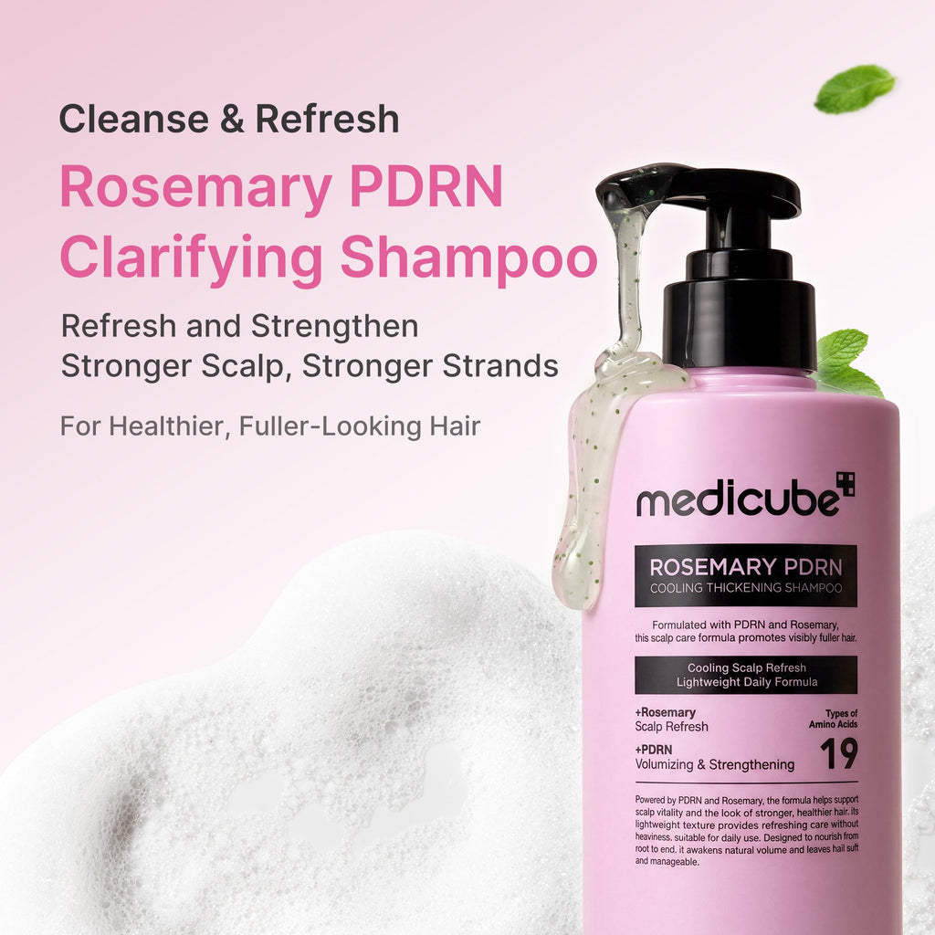 Rosemary PDRN Cooling Thickening Shampoo - Clean Gel Cream