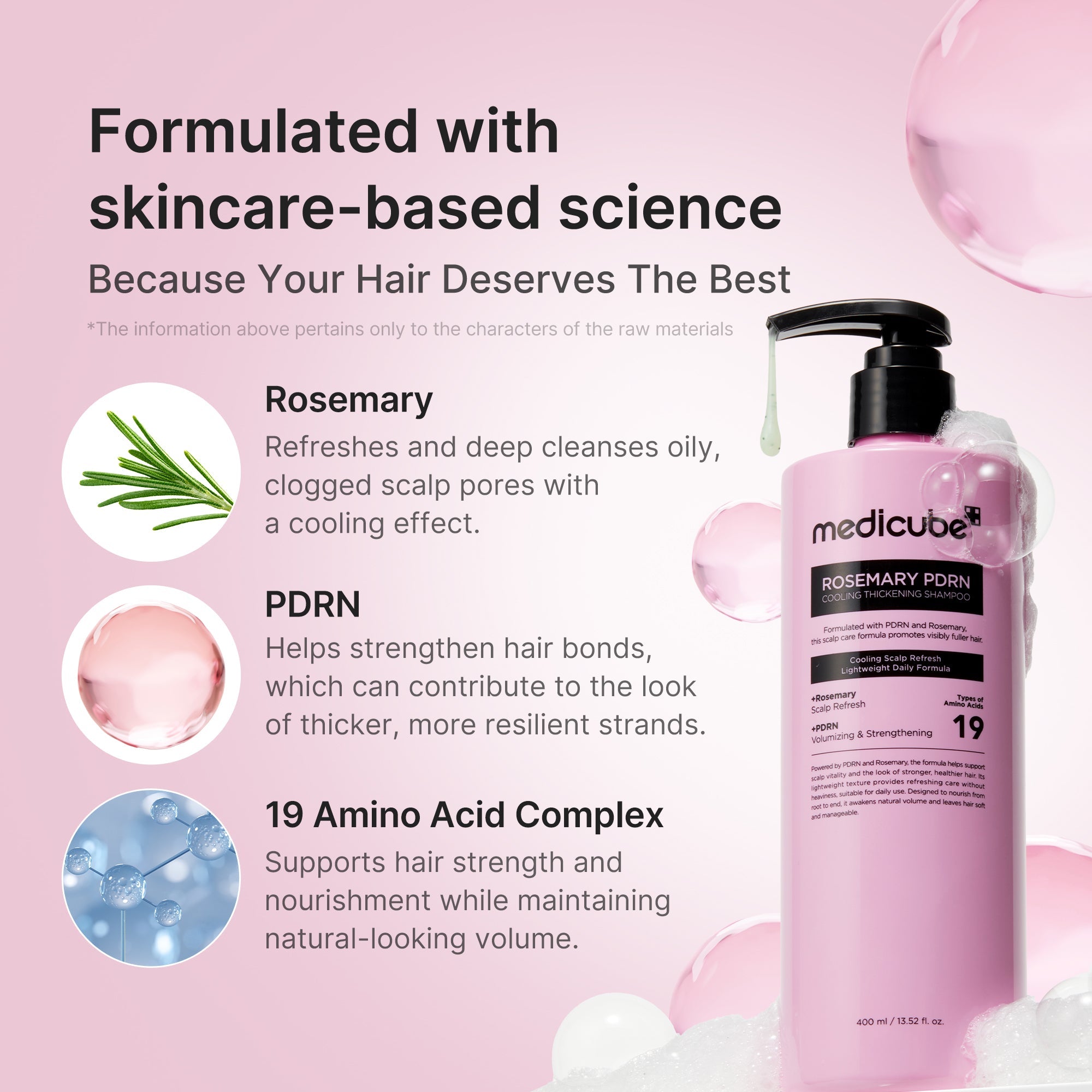 Rosemary PDRN Cooling Thickening Shampoo - Clean Gel Cream