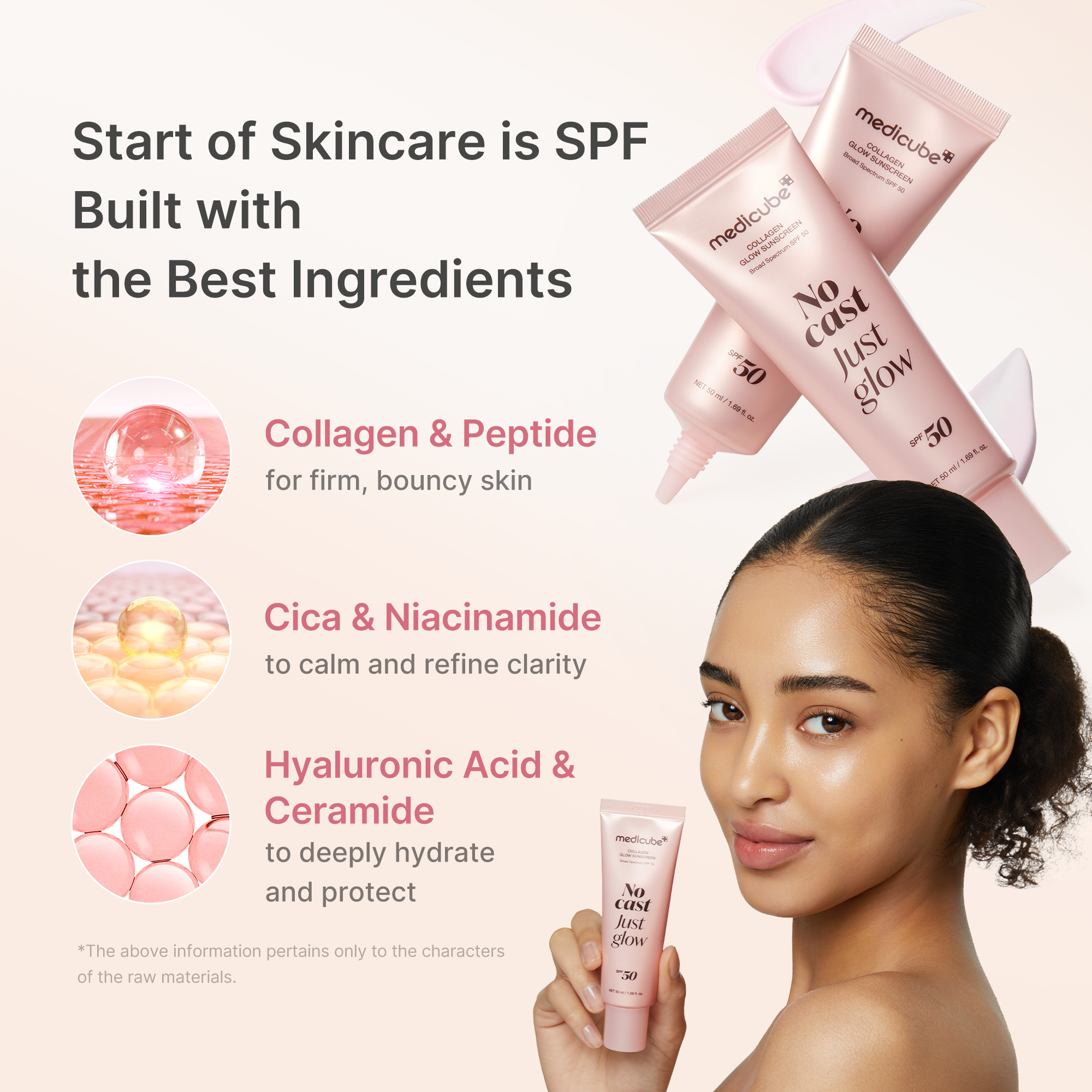 [Subscr.] No Cast Just Glow Collagen Sunscreen - Glow Ready Foam Cleanser
